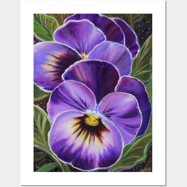 sweet garden pansies by Renee Lavoie Wall Art by ReneeLLavoie